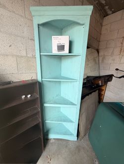 Corner cabinet WOod SHabby chic COuntry
