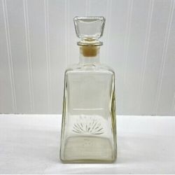 Beautiful, Clean Jose Cuervo Vintage Decanter Relief Meacal  Symbol Ready For Project 