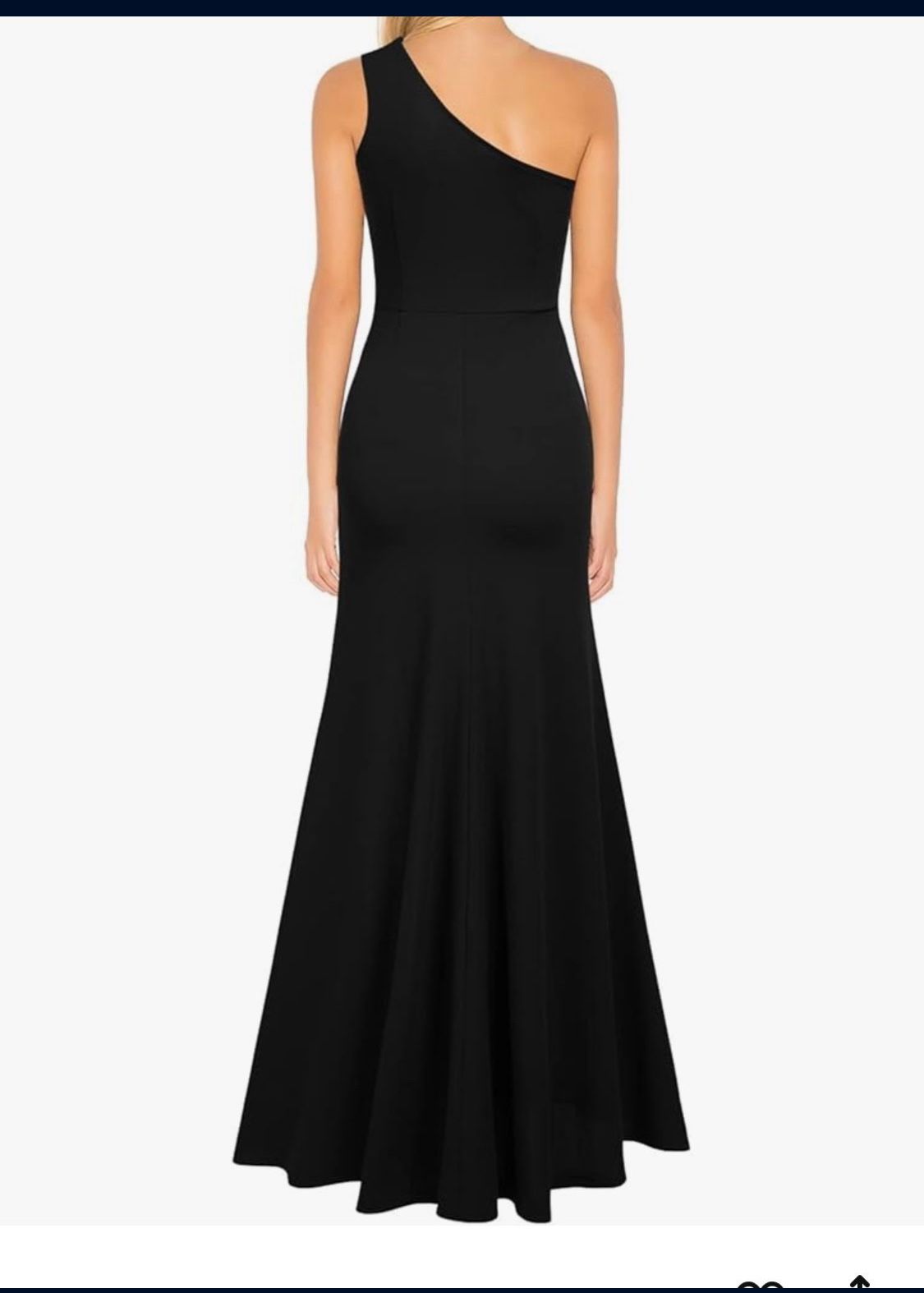 WOOSEA Women WOOSEA Women\'s One Shoulder Sleeveless Split Bodycon Mermaid Evening Cocktail Long Dress