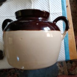 Large Vintage Bean Pot