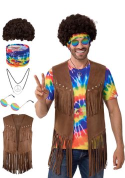 Spooktacular Creations Men's Hippie Costume size small.