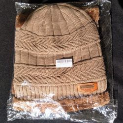3 Sets - Winter Beanie with Circular Scarf - ALl for $10 - BRAND NEW N PLASTIC -Size: Medium 21-22" Dia. • Winter Wear, Scarfs, Neck Warmers, Clothing