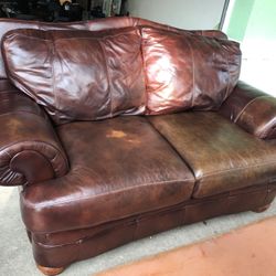 Leather sofa