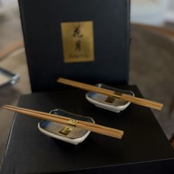 🍣 Kagetsu Sushi Set – Elegant Ceramic Serving Kit for 2