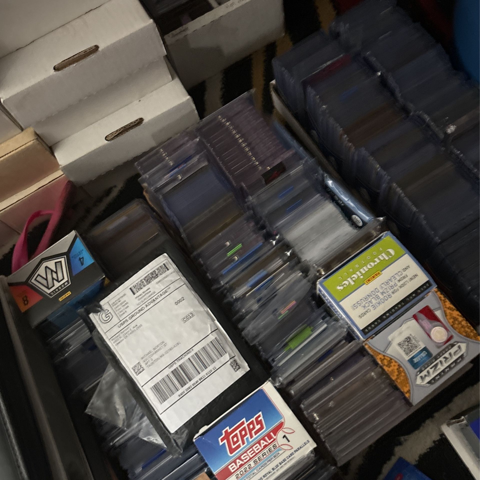 Whole card collection . 1960’s-Now . Sports , Pokemon , Marvel , Dc . Rookies , Auto’s , Numbered, & Tons Of Graded Cards .