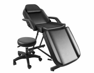 Massage, spa table and chair