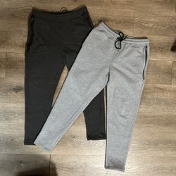 Pack of 2 Gray and Dark Gray Cotton Joggers