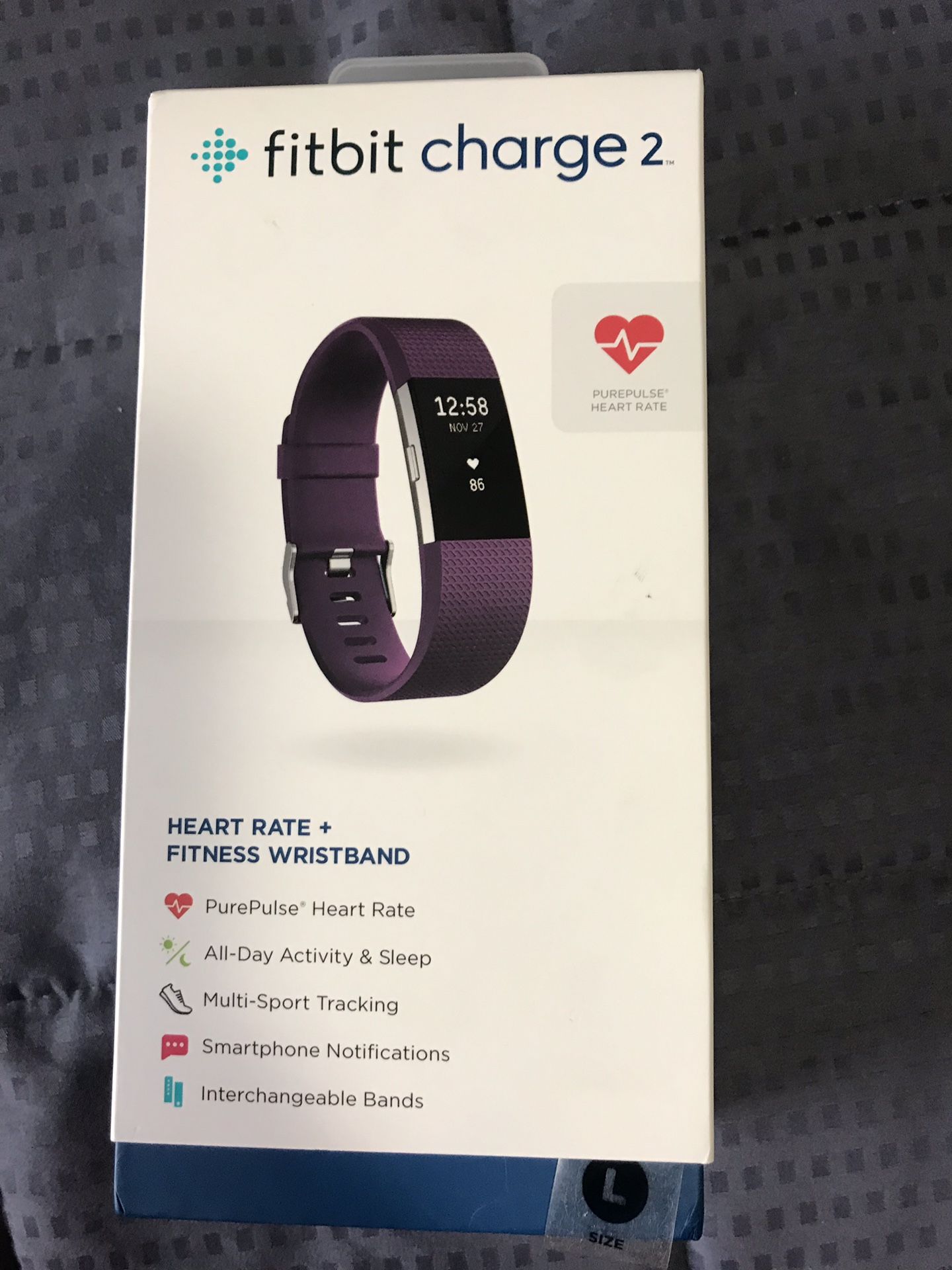Fitbit charge 2 purple L
