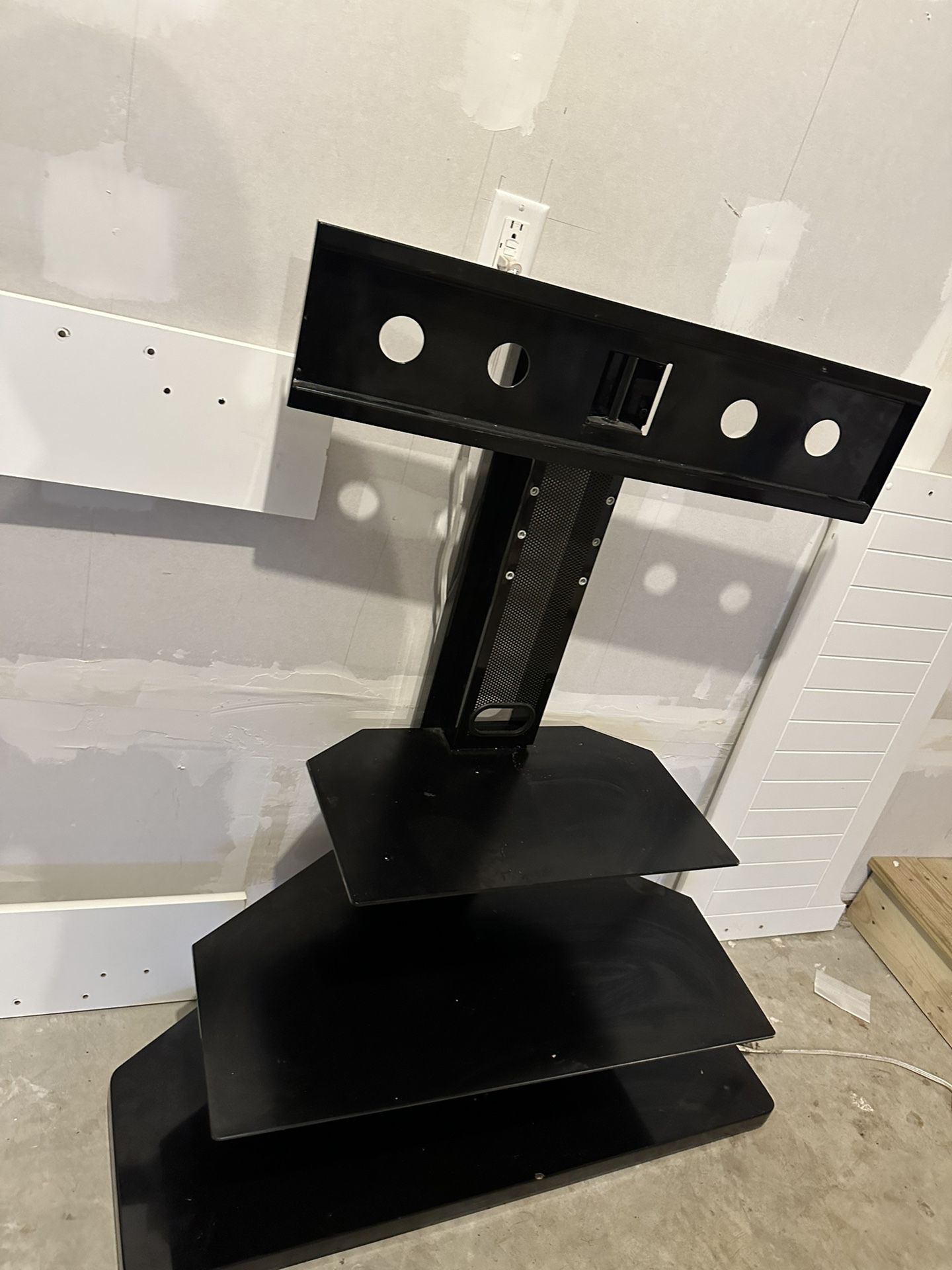 tv stand with mount equipped 