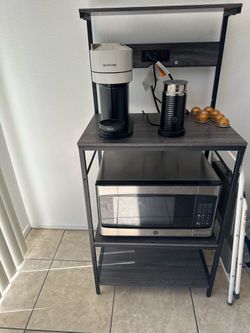 Microwave and coffee table and microwave and coffee machine