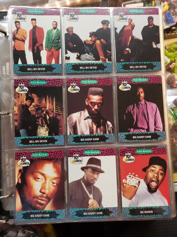 1991 Yo! MTV Raps Pro Set Musicards Series 1, Complete Set 1-100 - F/VF-NM
