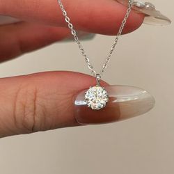 Certified Lab Grown Diamond Solid Sterling Silver Wedding Gift 