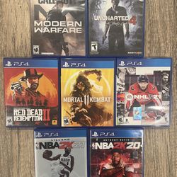 7 games, good condition, + Turtle Beach Headset (no ear cushion) 