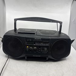 Vtg Sony Boombox cfd-v30 Radio Cassette CD Player Tested Works