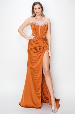 New Rustic/Copper Size 8 Prom Dress