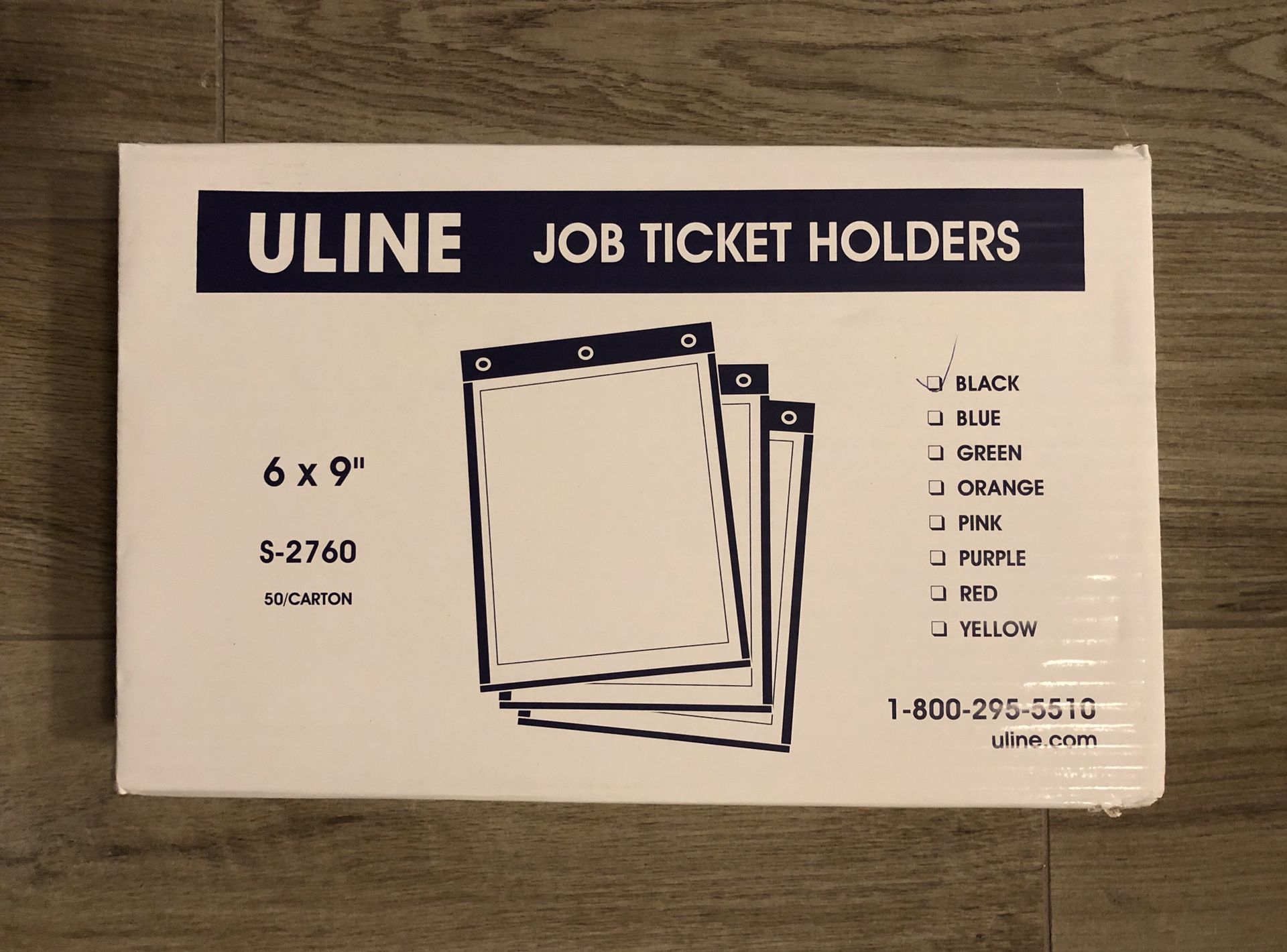 ULINE Job Ticket Holders 6 x 9” BLACK for Sale in Conroe, TX OfferUp