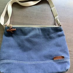 Liz Claiborne Corduroy  Crossbody Vintage Blue
