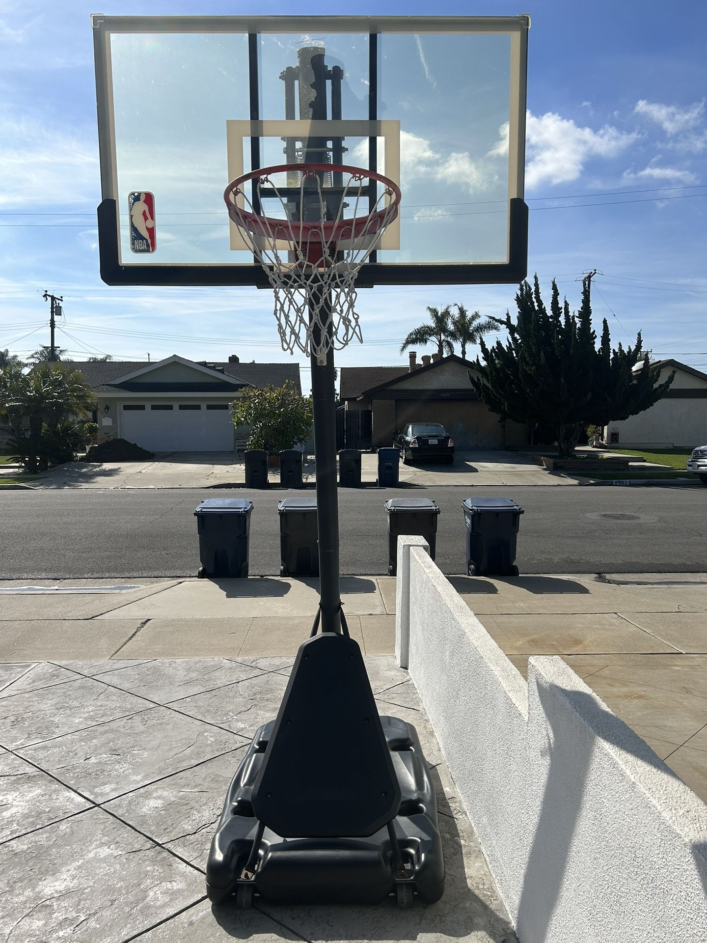 NBA 52” Full Size Adjustable Basketball Hoop