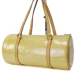 Authentic LOUIS VUITTON Bedford Beige Vernis Leather Hand Bag Purse