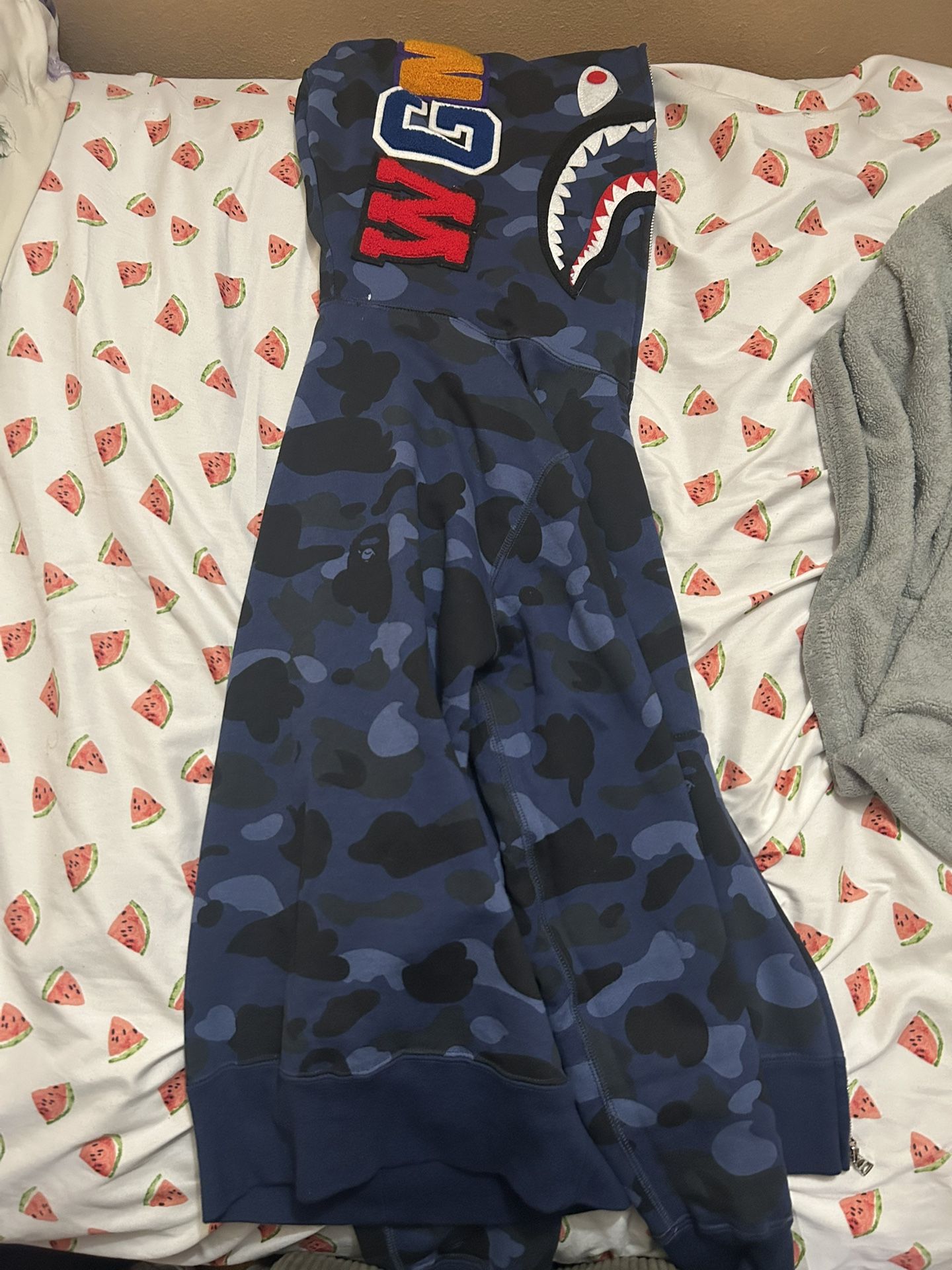 Bape Blue Hoodie