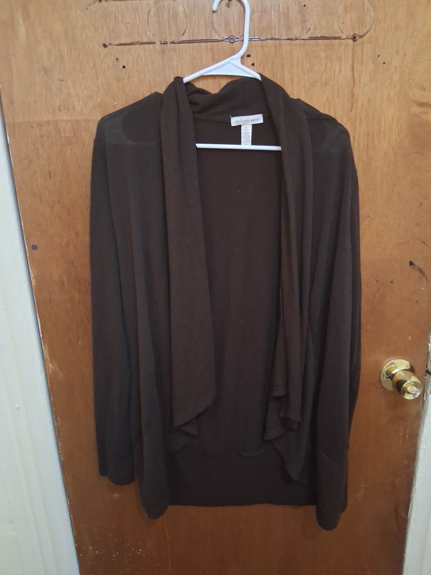 Brown cardigan