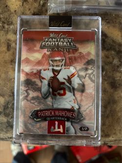 Patrick Mahomes Wild Card Fantasy Football Kanji 1/2