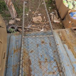 3x18ft Galvanized Chain Link Rolling Gate $300 OBO