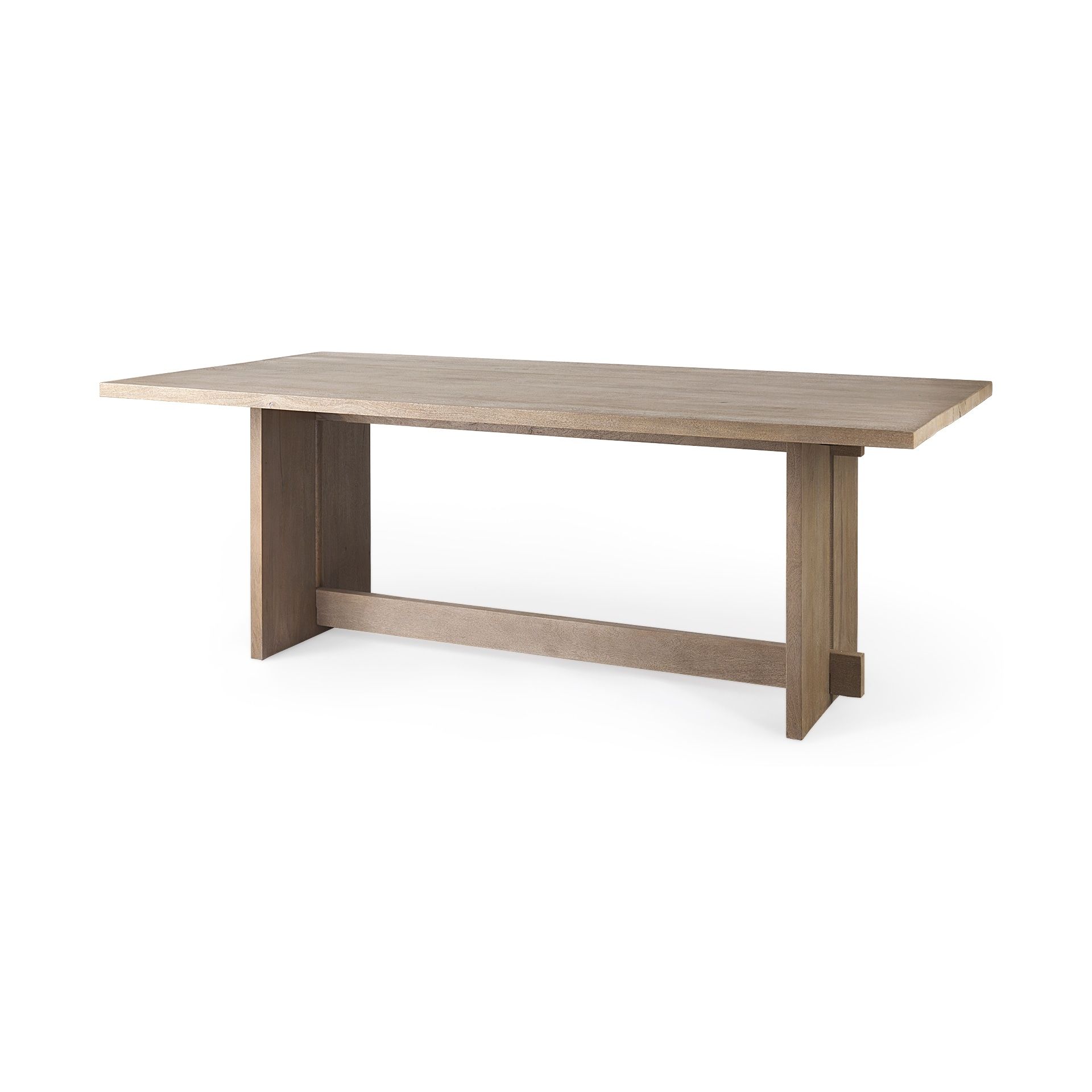 Aida Grey-Brown Solid Wood Dining Table