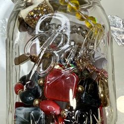 Mix New And Used Jewelry Jar.