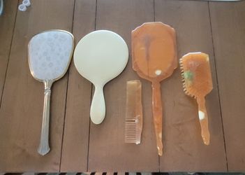 Vintage Vanity Mirrors, Brush and Comb
