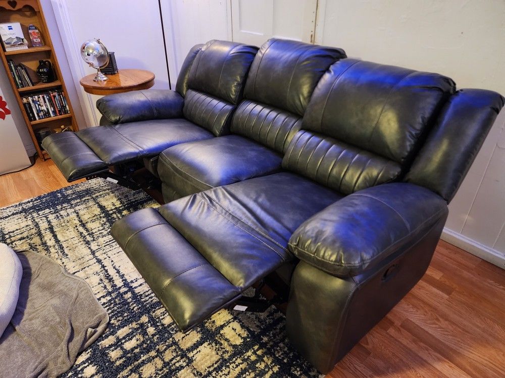 Leather Reclining Couch