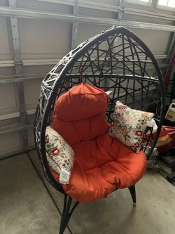 Wicker Hammock Standing Chair