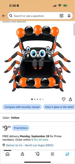 NEW!! Halloween Spider Trunk or Treat Kit