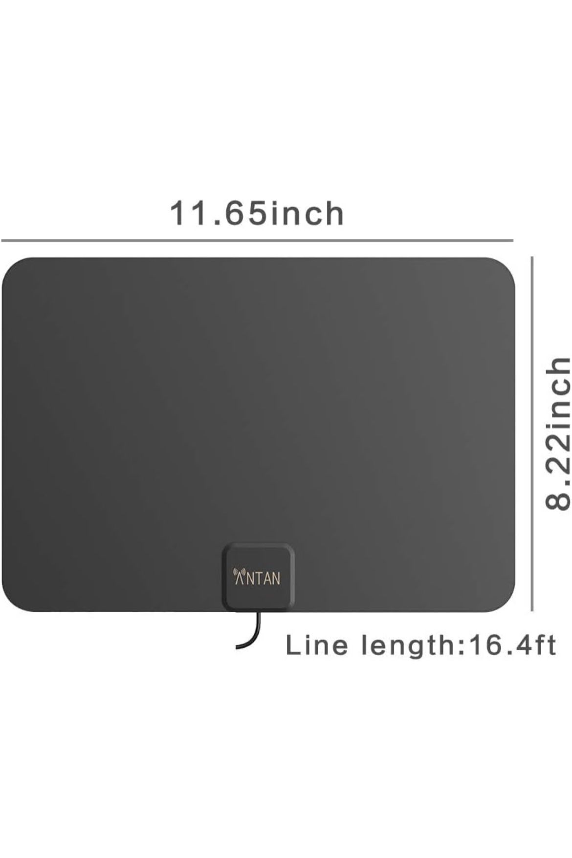 Indoor Window HDTV Antenna 35 45 Miles Range Support 8K 4K 1080P UHF VHF view HDTV Channels with Longer 16.5ft Coaxial Cable