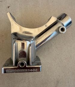 vw early chrome alternator stand