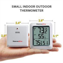 ThermoPro TP60 Wireless Thermometer Indoor

Outdoor Thermometer Temperature Humidity Monitor