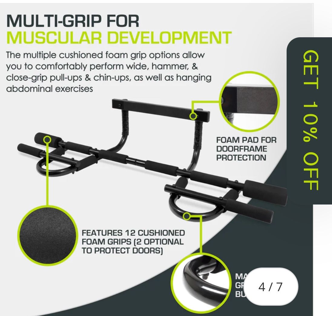 Black Friday Sale-MULTI-GRIP FOR MUSCULAR DEVELOPMENT BAR $20