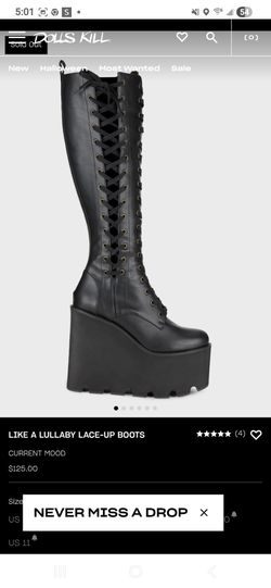 Brand new rave platform boots