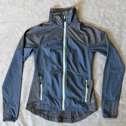 Mountain Hardwear Technical Full Zip Jacket Blue Gray Mesh Activewear Women’s XS  Lightweight, high-performance technical zip jacket from Mountain Har