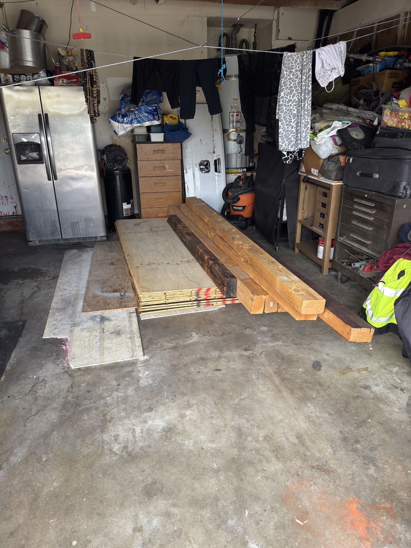 Plywood, 4x6s, and etc.