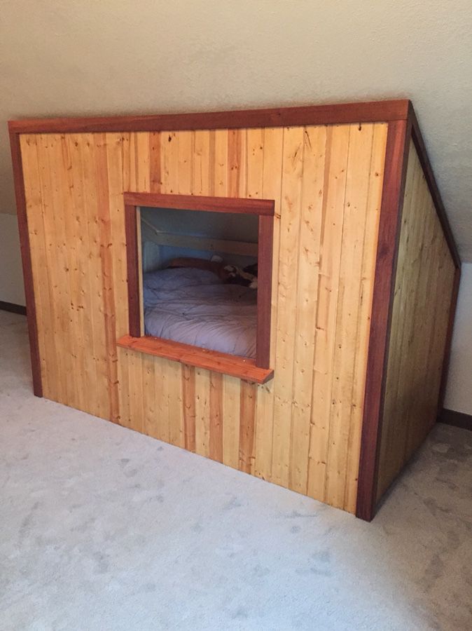 Hand-built sleeping nook