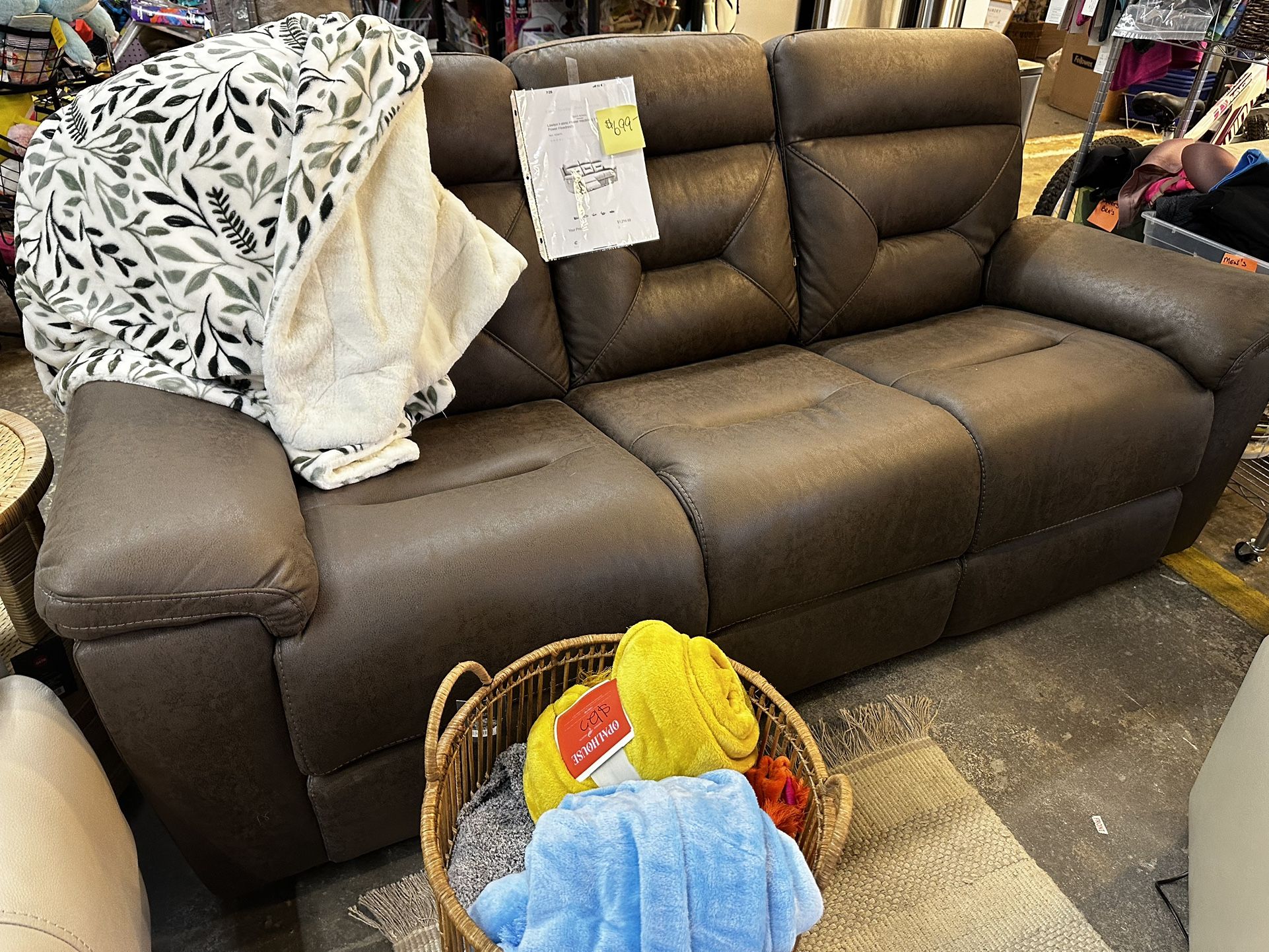 Electric Sofa Recliner New Brown
