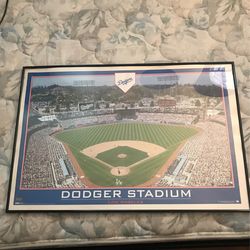 Dodger Stadium Framed Poster