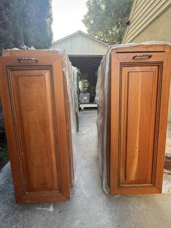 Wood Kitchen Cabinet & Drawer Parts Lot – Great for DIY / Remodeling