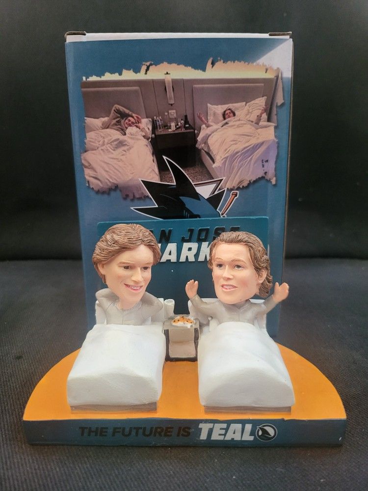 Macklin Celebrini & Will Smith bobblehead