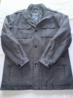 Michael Kors Gray Wool Blend Field Jacket