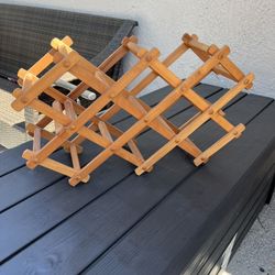 Wooden Foldable Wine Rack