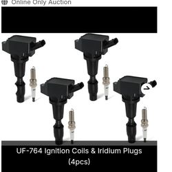 UF-764 Ignition Coils & Iridium Plugs (4pcs)