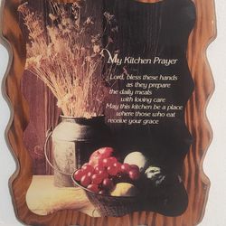 My Kitchen Prayer Plaque