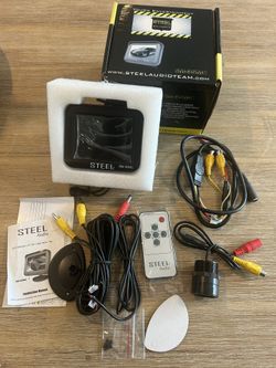 Steel Audio Multimedia 3.5” LCD Screen Monitor Rearview Camera Backup Camera TFT Screen 